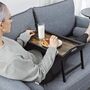 Bed Tray Table Bamboo Folding Legs Breakfast Tray, thumbnail 3 of 6