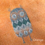 Owl Motif Cashmere Blend Scarf, thumbnail 9 of 12