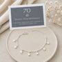 70th Birthday Sterling Silver Stars Bracelet, thumbnail 1 of 4