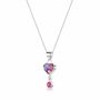 October Birthstone Necklace Sterling Silver With Real Flowers, thumbnail 4 of 12