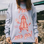 Pier We Go Women's Slogan Sweat With Funfair Graphic, thumbnail 1 of 4