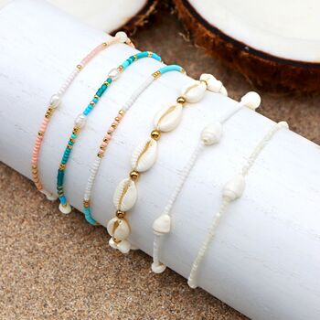 Gerupuk Shell Surf Bracelet Giada Collection, 4 of 8