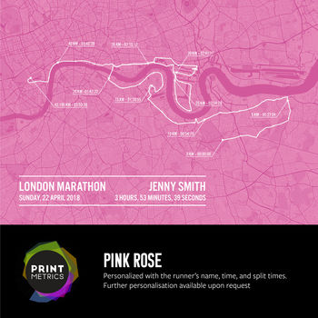 Personalised London Marathon Poster, 11 of 12