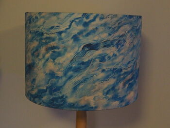 Blue Marble Wave Effect Lampshade, 4 of 6