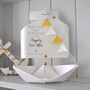 Personalised Engagement Paper Boat Card Keepsake, thumbnail 1 of 12