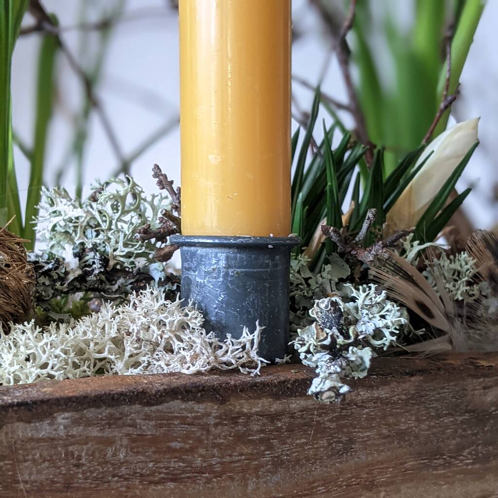 Metal Zinc Candle Holder On A Spike By The Danes