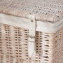Lined Wicker Laundry Hamper, thumbnail 3 of 3