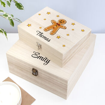 Personalised Gingerbread Man Christmas Eve Box, 11 of 12