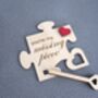 Personalised Wooden Jigsaw Valentine's Keepsake Card, thumbnail 2 of 5