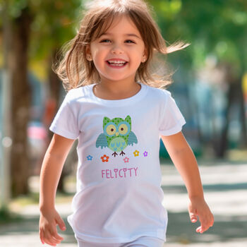 Personalised Children's Owl T Shirt, 3 of 3