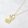 Dainty Poppy Flower Gold Plated Charm Necklace, thumbnail 1 of 5