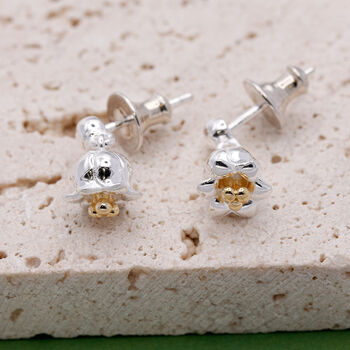 Lily Of The Valley Silver Drop Stud Earrings, 6 of 9
