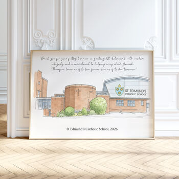 Personalised Watercolour Illustration Retirement And Leaving Gift, 6 of 12