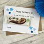 Happy Father's Day Dad/Daddy Galaxy Chocolate Card, thumbnail 1 of 2