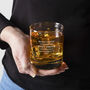 Personalised Engraved Funny Whiskey Tumbler Gift For Dad, thumbnail 3 of 5