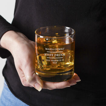 Personalised Engraved Funny Whiskey Tumbler Gift For Dad, 3 of 5