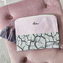 One Off Bespoke Upcycled Printed Make Up Zipper Pouch Bag, thumbnail 6 of 11