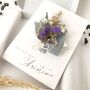 Happy Birthday Personalised Dried Flower Bouquet Card, thumbnail 1 of 10