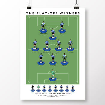 Sheffield Wednesday Play Off Winners 2023 Poster, 2 of 7