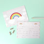 Rainbow Baby Shower Prediction Cards, thumbnail 5 of 5