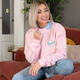 Super Mama Personalised Badge Sweatshirt, thumbnail 8 of 11