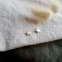 Tiny Recycled Silver Star Studs, thumbnail 2 of 5