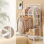 Clothes Rack With Double Rails And One Shelf, thumbnail 3 of 6