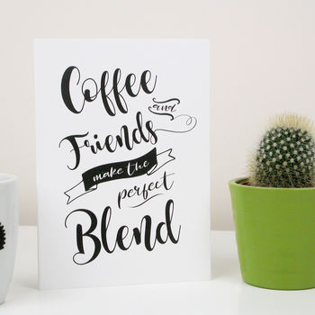 Coffee And Friendship Quote Card, 2 of 2