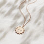 Personalised Cluster Crown Disc Necklace, thumbnail 5 of 9