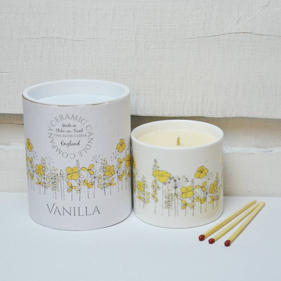 Vanilla Scented Soy Candle By Dimbleby Ceramics 1759