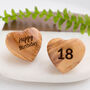A Little 18th Birthday Hug Token, Olive Wood Heart, thumbnail 1 of 8