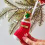 Personalised Mini Knitted Christmas Stocking, thumbnail 3 of 3