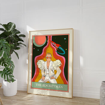The Rocketman Elton John Tarot Card Music Gift Print, 6 of 6