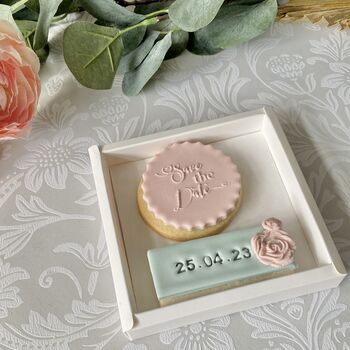 Save The Date Personalised Letterbox Vanilla Cookie, 6 of 12