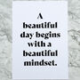 Positive Mindset Typographic Art Print, thumbnail 2 of 2