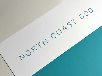 Vibrant Teal North Coast 500 Personalised Print Nc500, 2 of 6