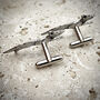 Wild Fox Cufflinks Antiqued Pewter, thumbnail 3 of 6