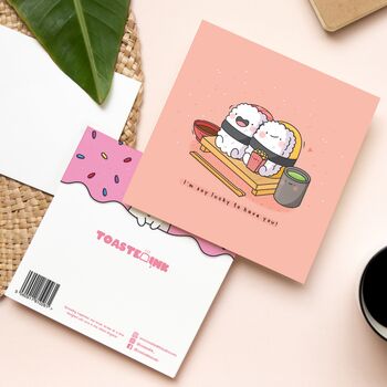 Cute Sushi Greetings Card, 4 of 9