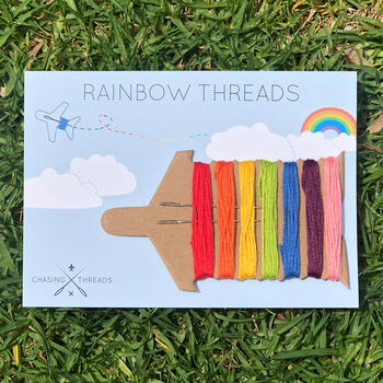 Rainbow Threads Embroidery Skeins In Seven Colours, 6 of 10