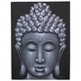 Buddha Painting Grey Sand Finish, thumbnail 1 of 5