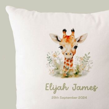 Baby Giraffe Nursery Cushion, 2 of 2