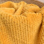 Personalised Mustard Honeycomb Baby Blanket, thumbnail 3 of 7