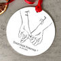 Personalised Together Forever Couple Acrylic Bauble, thumbnail 1 of 2