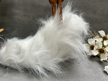 Handmade White Fluffy Drunken Duck Wine Bottle Holder, 11 of 12