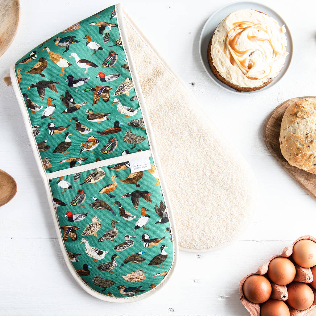 Duck Print Oven Gloves, 1 of 4