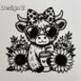 Personalised Tote Bag Cute Cow Design, thumbnail 5 of 7