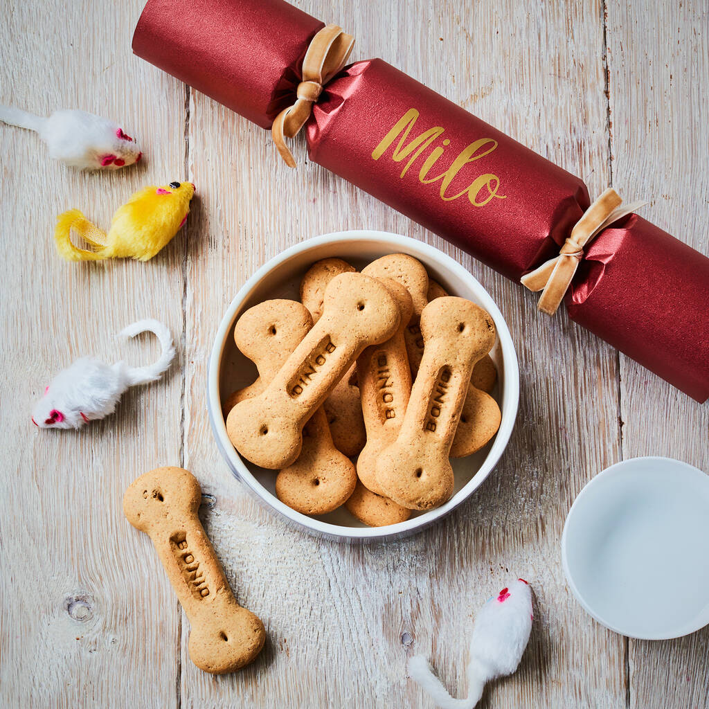 Luxury Personalised Christmas Cracker: Pet Treats, 1 of 9