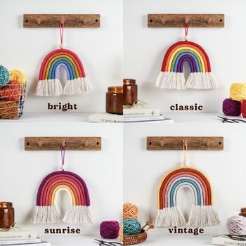 Make Your Own Macrame Rainbow Craft Kit, 5 of 11