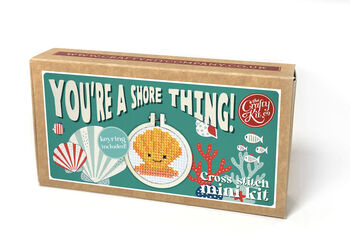 You're A Shore Thing! Mini Matchbox Cross Stitch Kit, 9 of 12