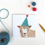 Sheep In A Hat Birthday Card, thumbnail 2 of 2